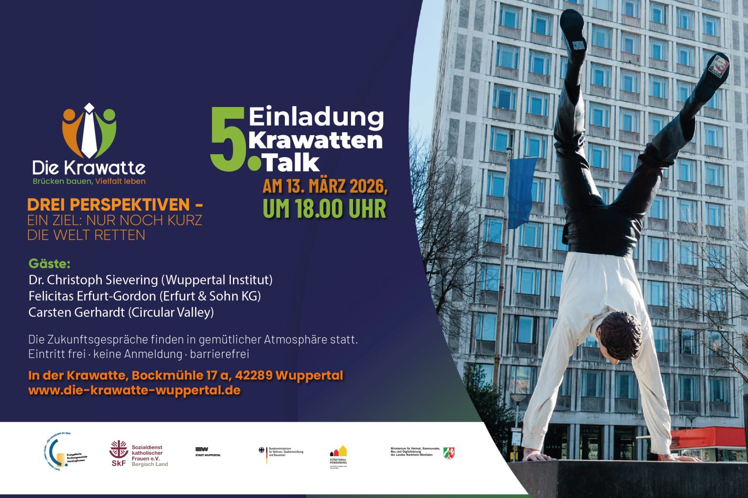 Einladung zum 5. KrawattenTalk am 13. März
