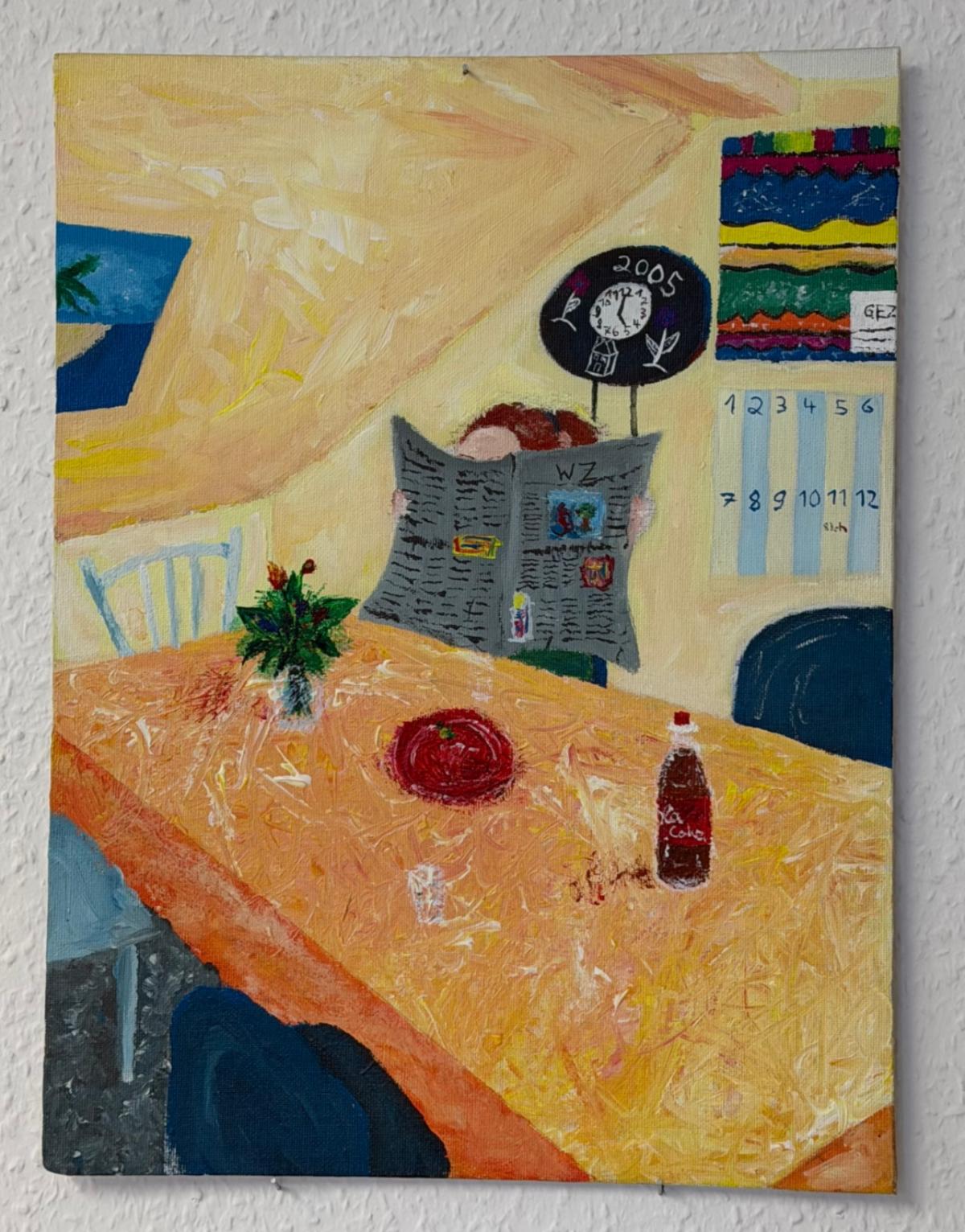 Ein selbst gemaltes Gemälde für Marina