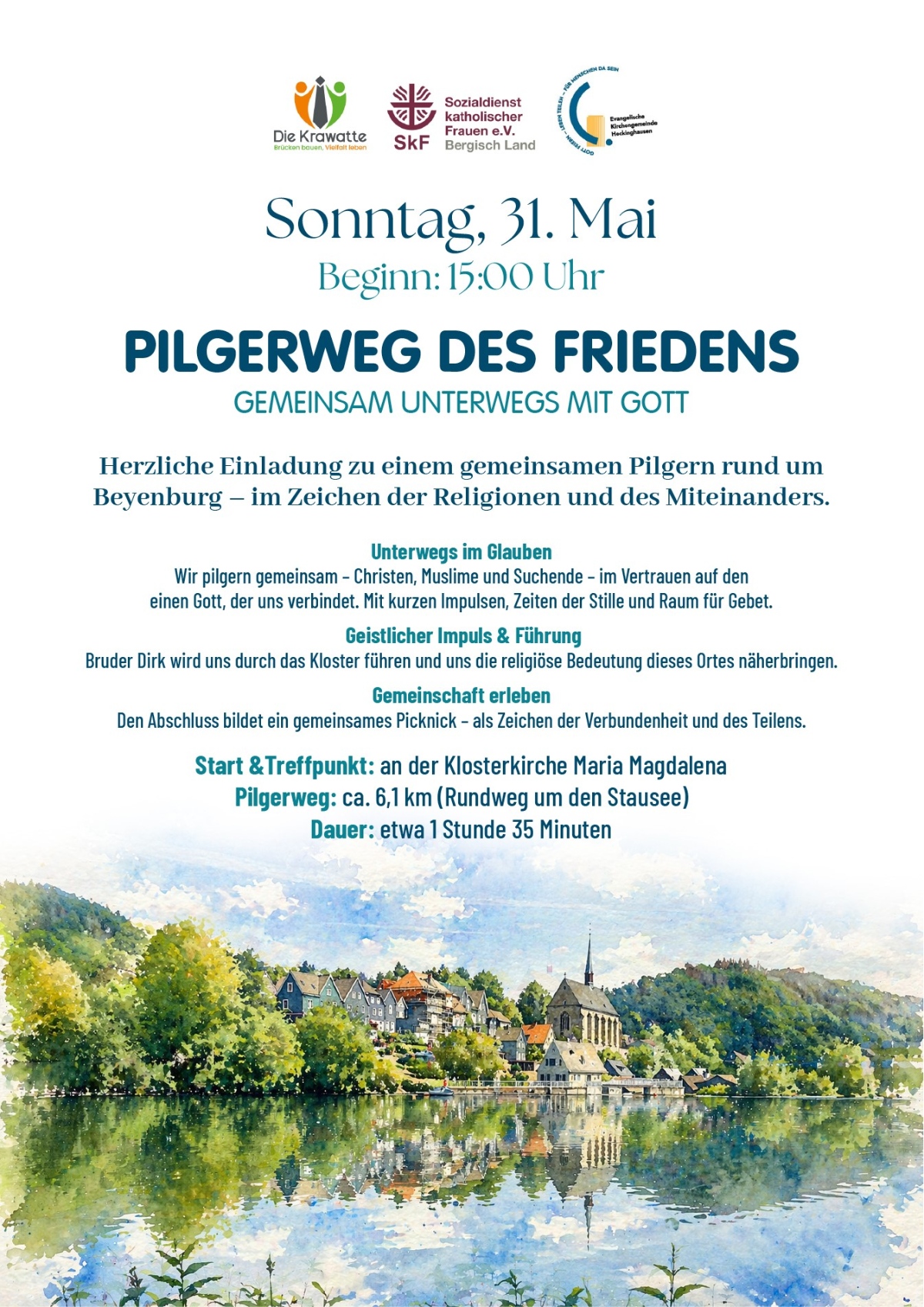 'Pilgerweg des Friedens“ am 31. Mai